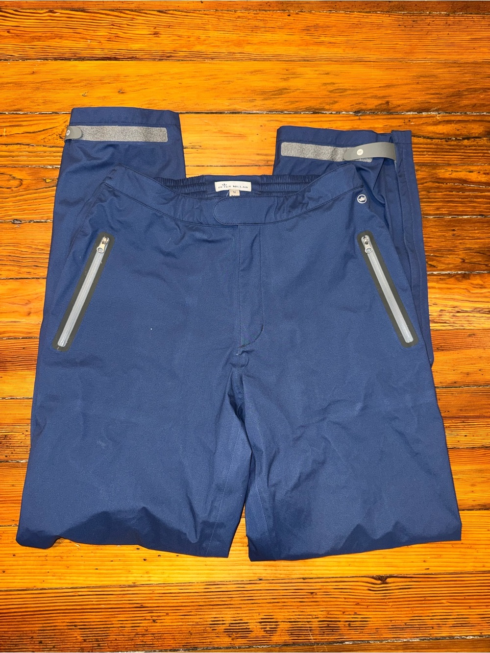 Peter Millar Blue rain Golf Pants with Elastic Waist - Picture 2 of 4